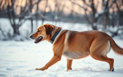 Ako zabrániť, aby pes pribral v zime?