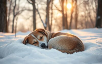 Zimné ospalé správanie psov – je to normálne?