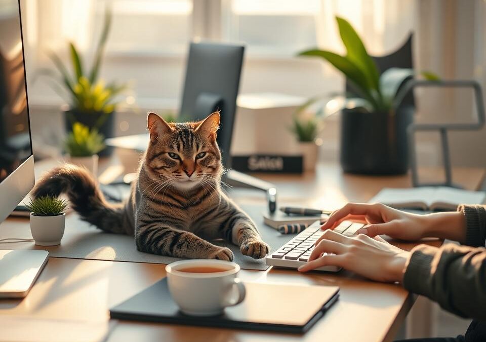 Zlepšenie nálady v práci s mačkou – Všetko, čo o tom musíš vedieť!