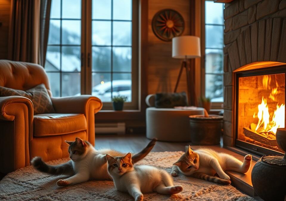 Mačky a krb – čo by si mal vedieť?