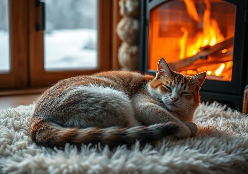 Denná aktivita mačky v zime – čo je normálne?