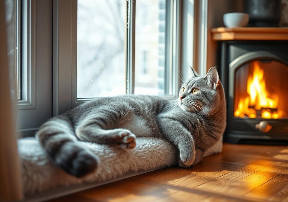Zimná rutina mačky – každodenné úlohy počas chladných mesiacov