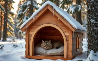 Mačací blog 24 Aký domček pre mačku je vhodný na zimu?