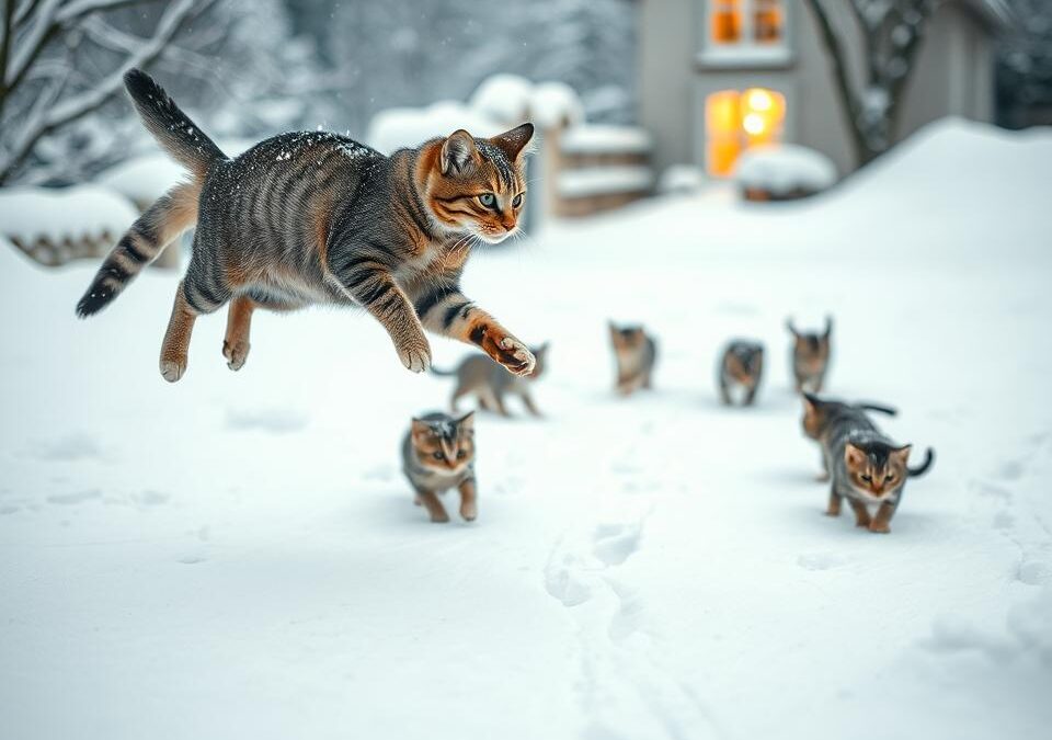 Zimné fotky s mačkami – tipy na fotenie