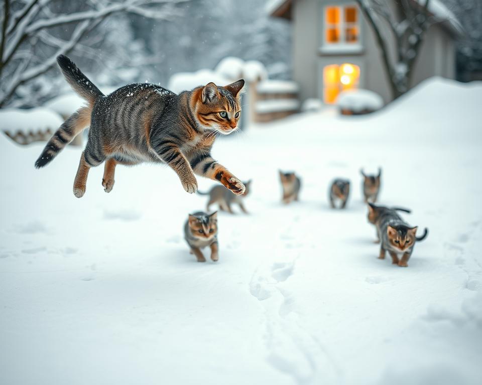 Fotografovanie-macky-v-zime Fotografovanie mačky v zime