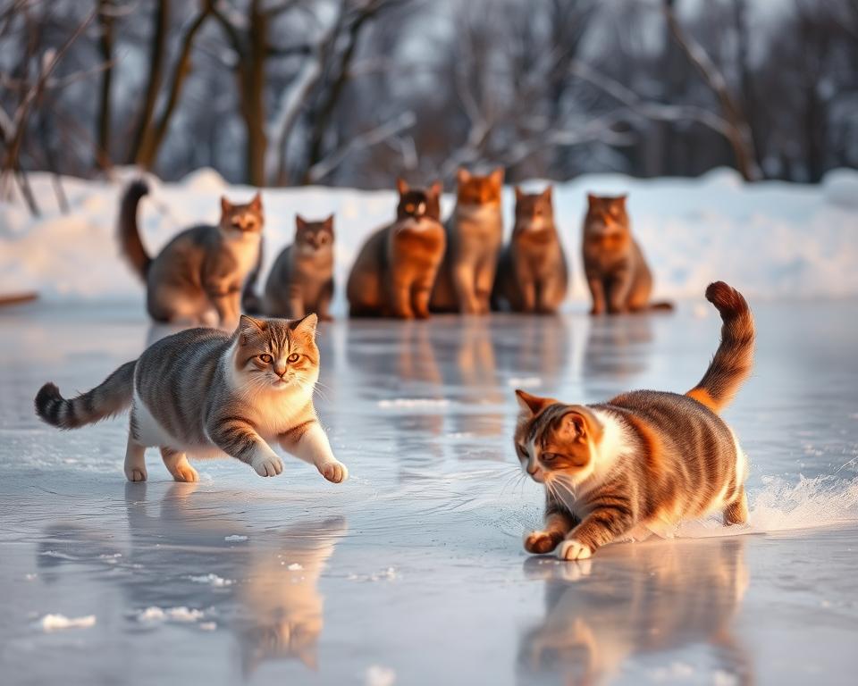 Linanie-macky-v-zime Línanie mačky v zime