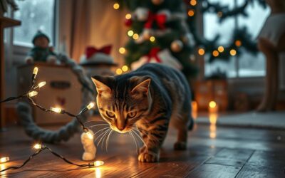 Mačací blog 16 Zimné nebezpečenstvá v sviatočných dekoráciách pre mačky