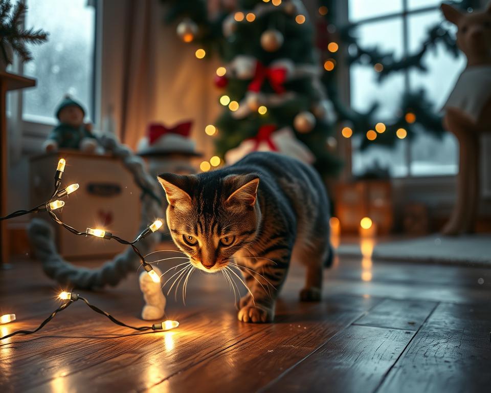 Macka-a-nebezpecne-dekoracie-v-zime Mačka a nebezpečné dekorácie v zime