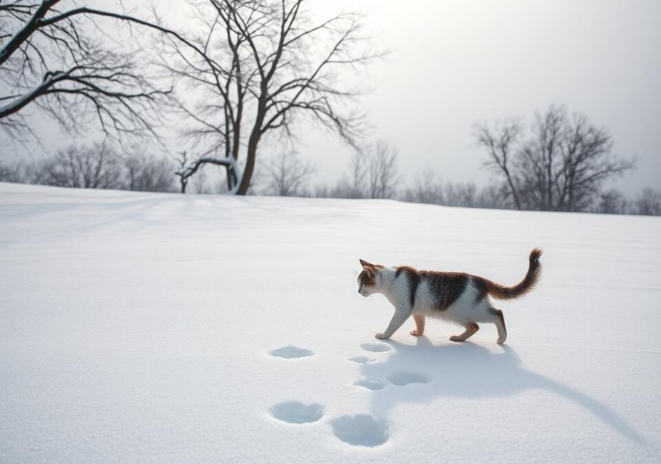 Mačky a sneh – čo môžu a čo nie?