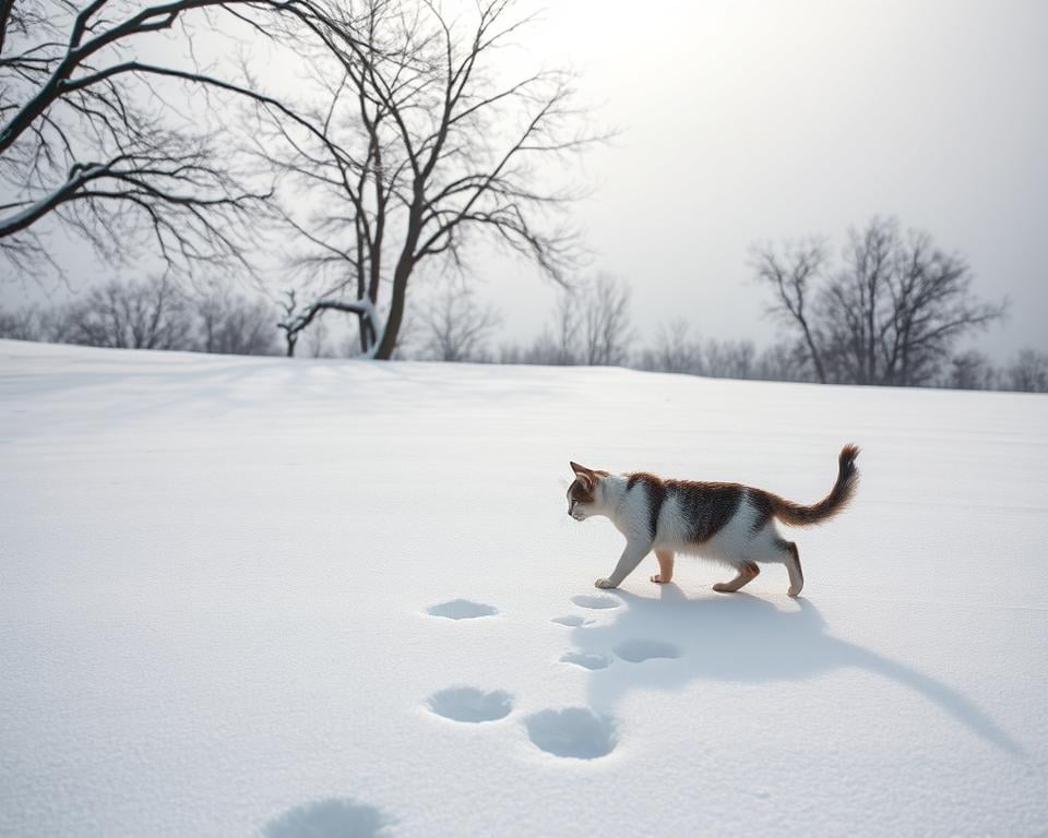 Macka-a-sneh-–-zimny-zazitok Mačka a sneh – zimný zážitok