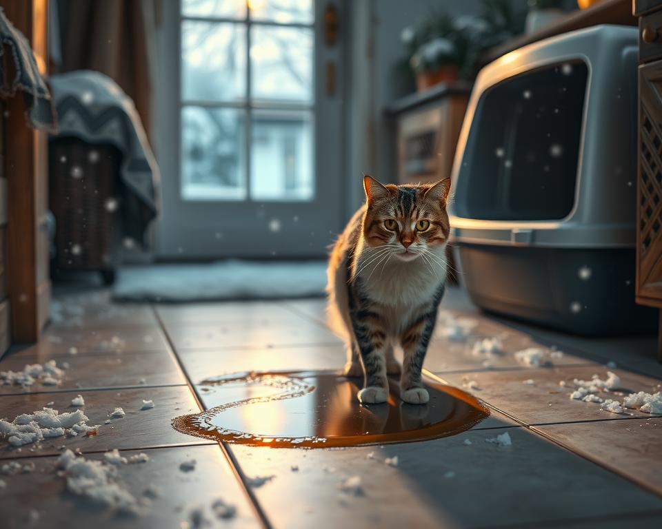 Macka-cika-mimo-zachodik-v-zime Mačka ciká mimo záchodík v zime