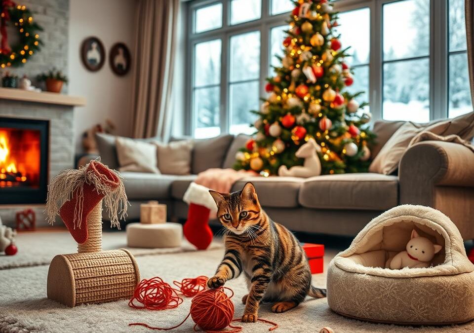 Nápady na zimné darčeky pre mačky