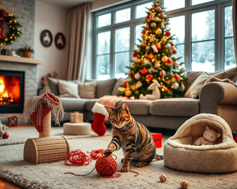 Nápady na darčeky pre mačku v zime