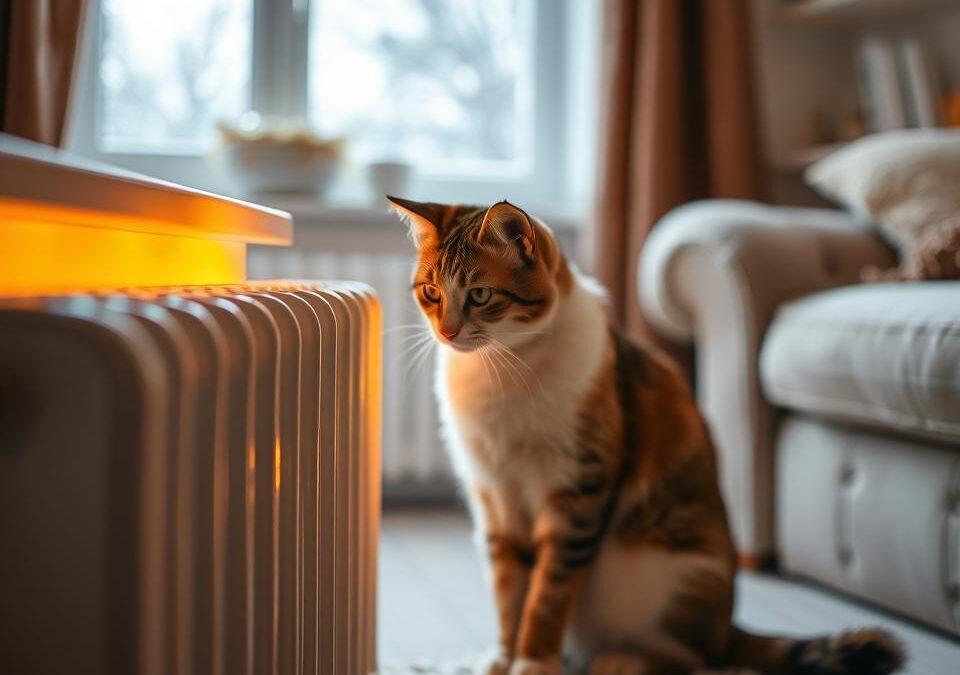 Mačka a nebezpečenstvá radiátora