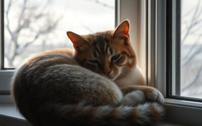 Mačka a nedostatok slnečného svetla v zime