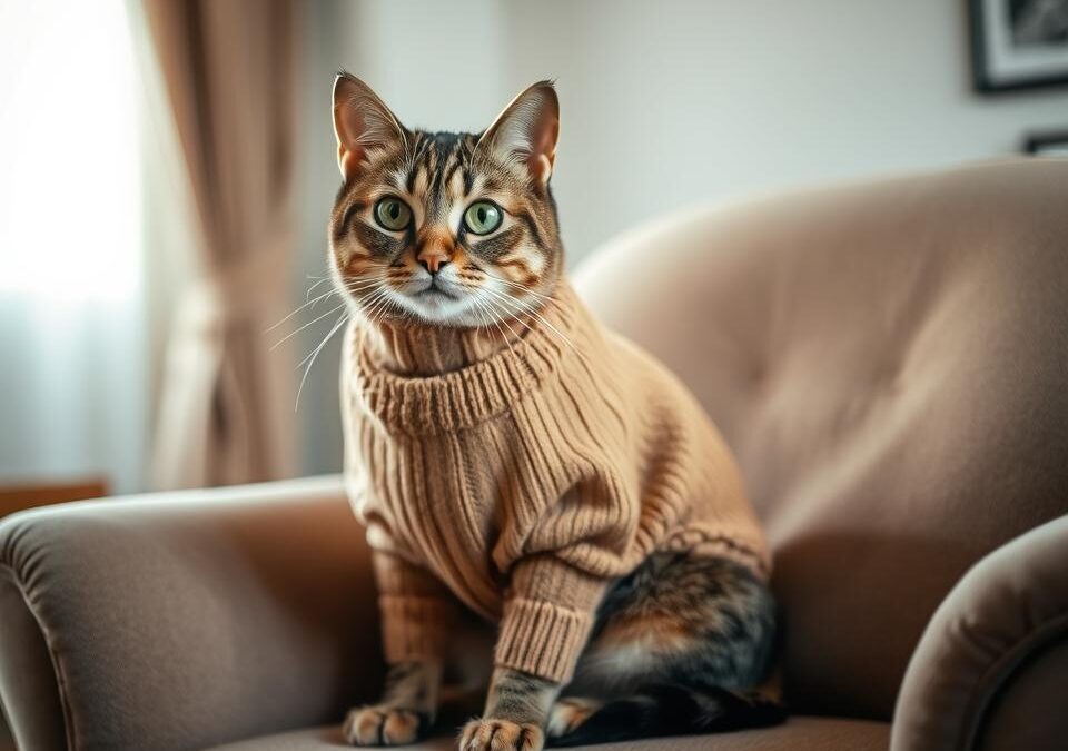 Ako obliecť mačku, ak je to nevyhnutné?