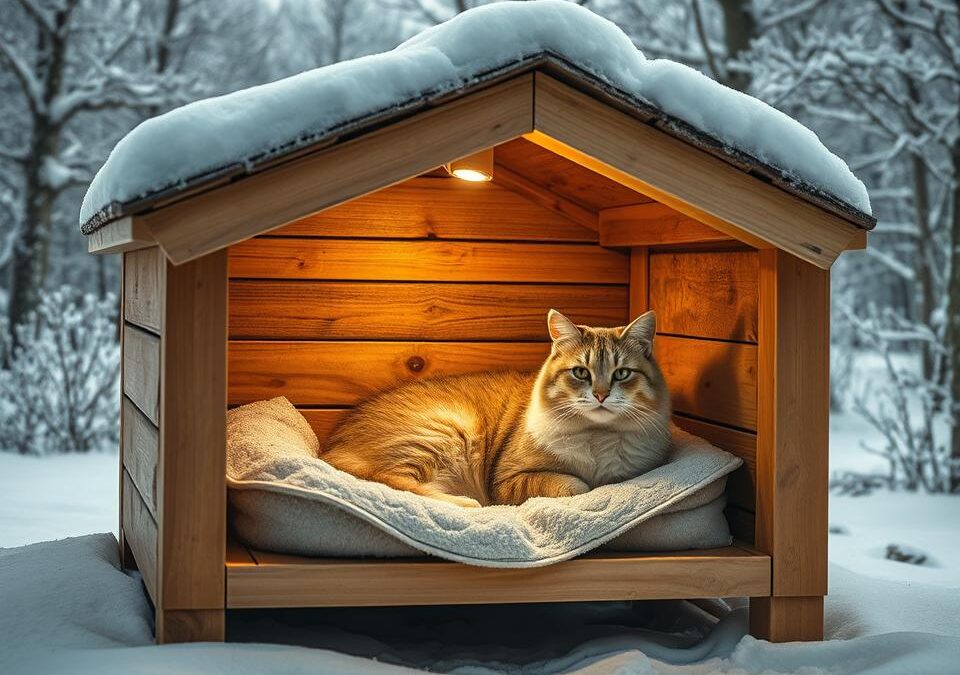 Vonkajšie mačky v zime – ako ich chrániť?