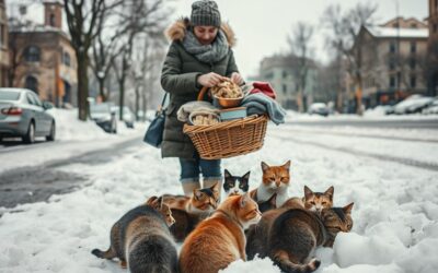 Ako pomôcť túlavým mačkám v susedstve počas zimy?