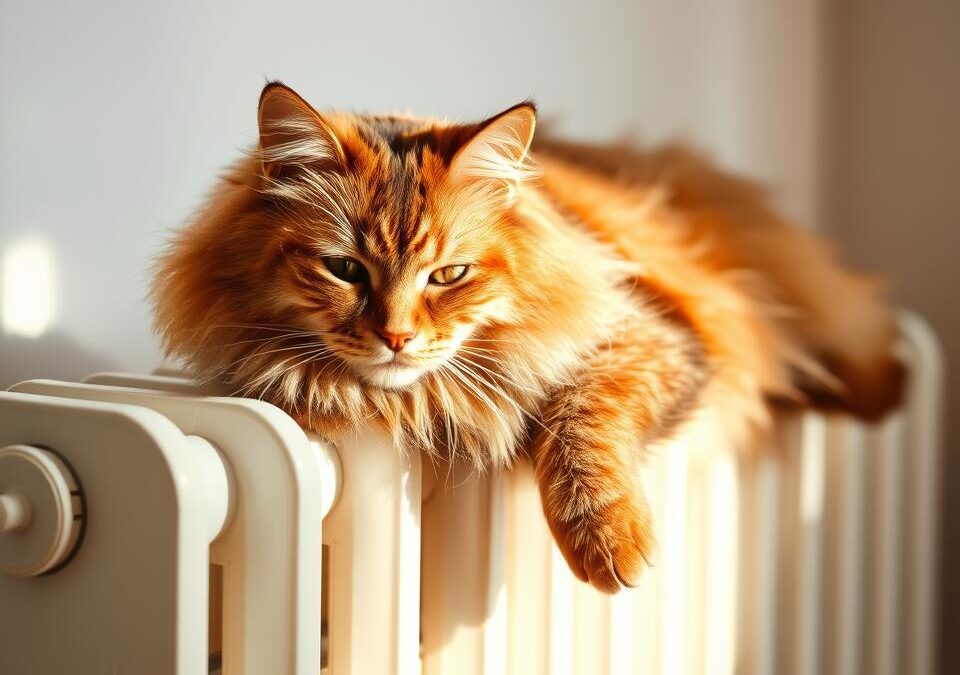 Mačka na radiátore – prirodzené alebo znepokojujúce?