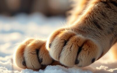 Popraskané labky u mačky v zime – možné príčiny