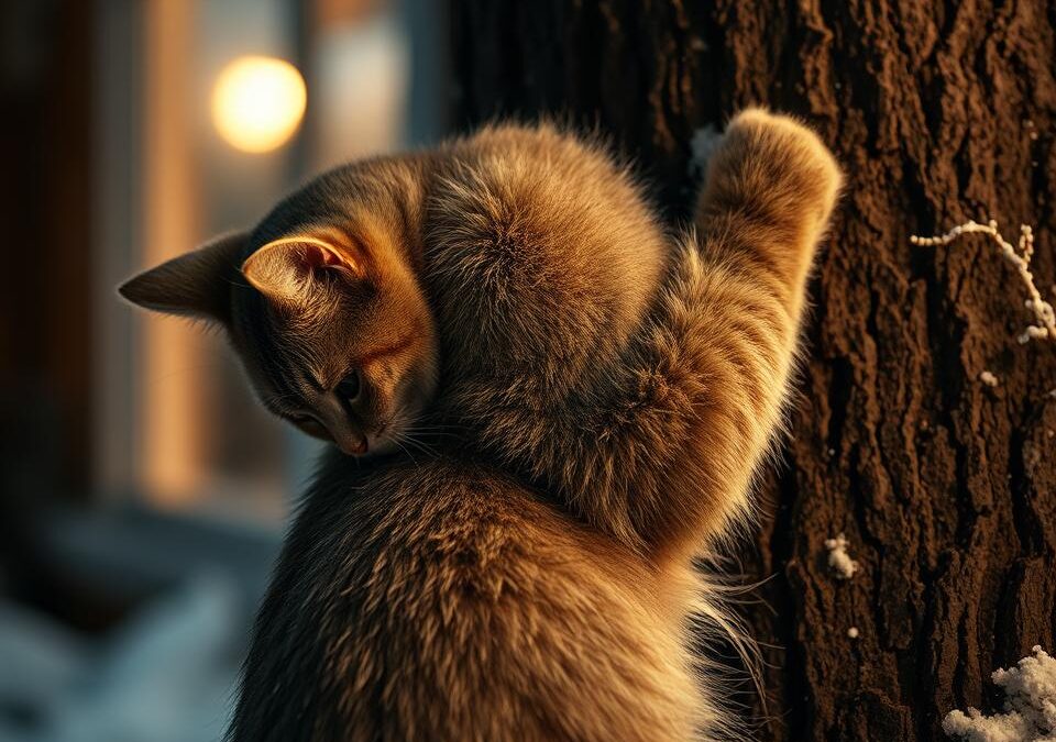 Prečo sa mačka viac škriabe v zime?