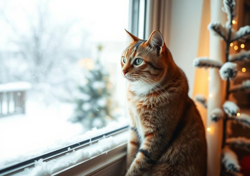 Správanie mačiek počas sviatočného obdobia