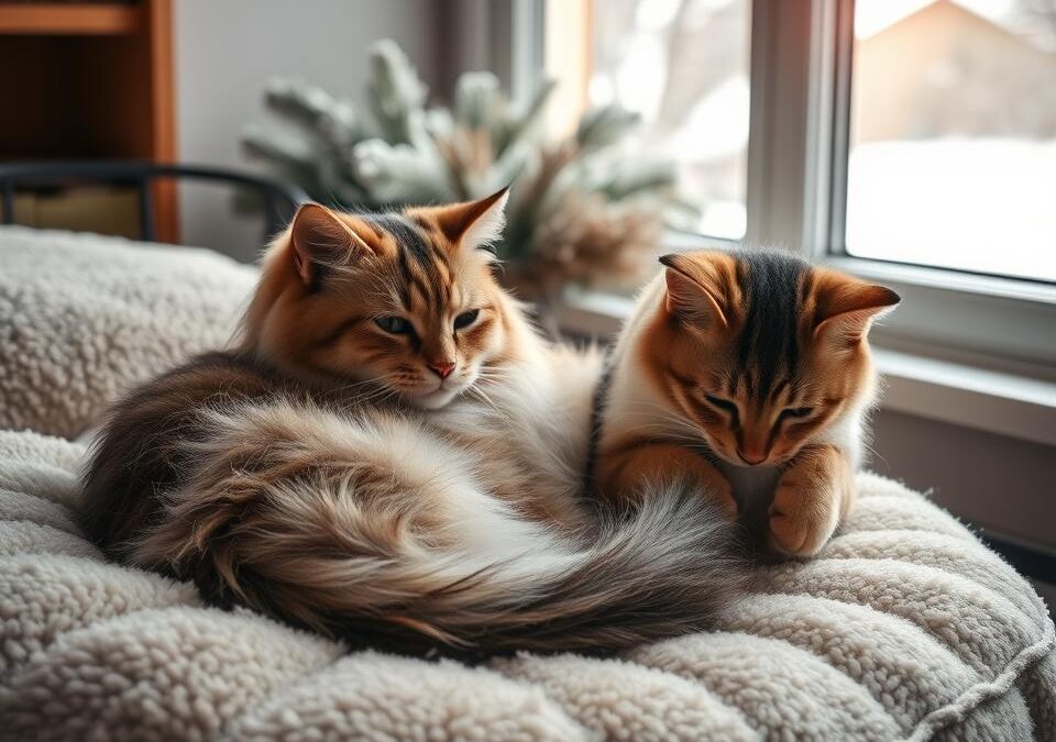 Zmeny správania mačky v zime