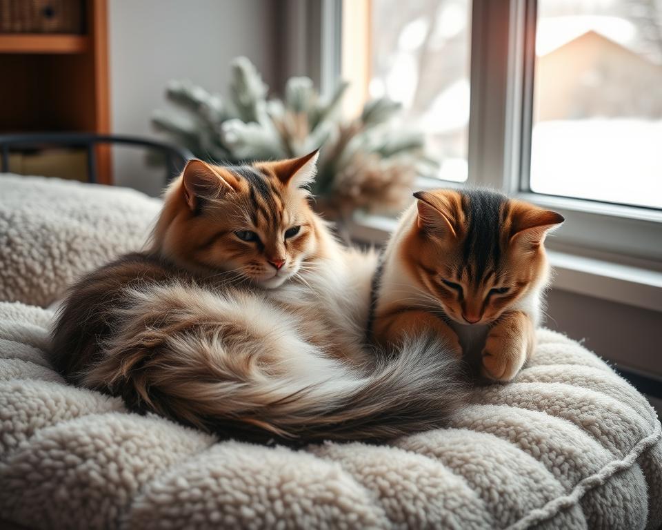 Správanie mačky v zime