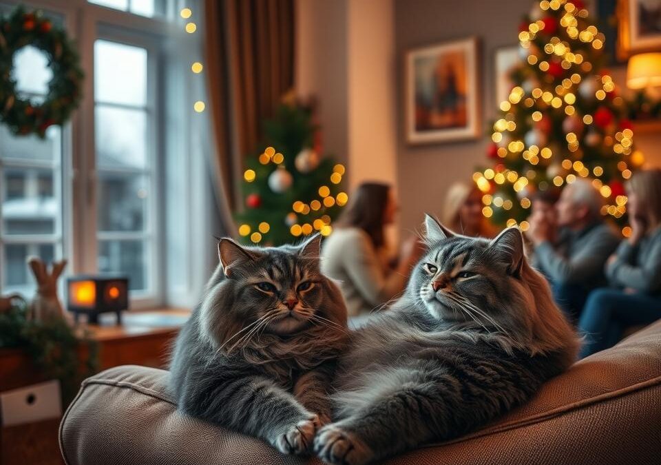 Mačka a sviatoční hostia – zvládanie stresu