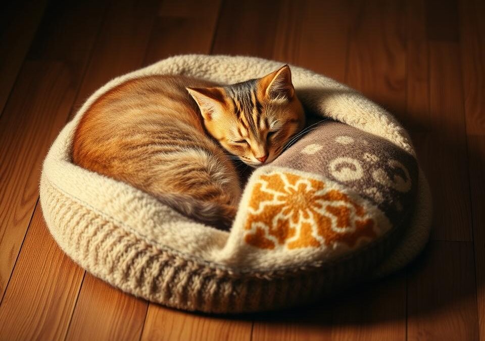 Mačka a studená podlaha – tipy na teplé miesto na ležanie