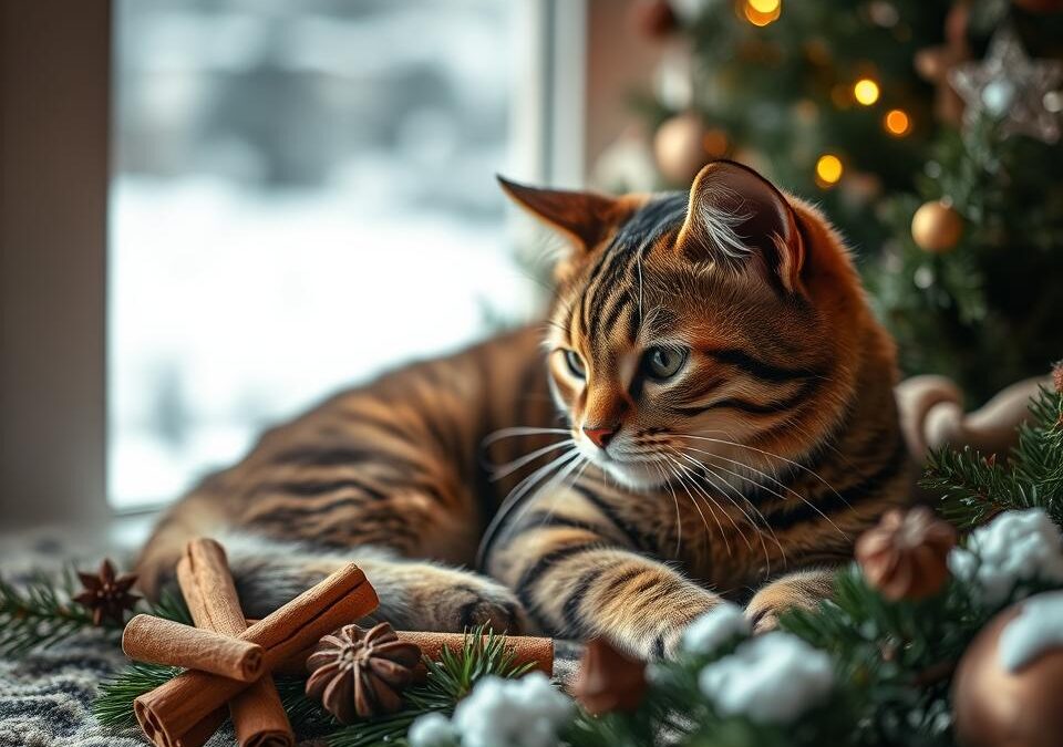 Mačky a vianočné vône – čomu sa vyhnúť?
