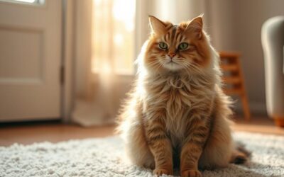 Zimná výmena srsti u mačiek