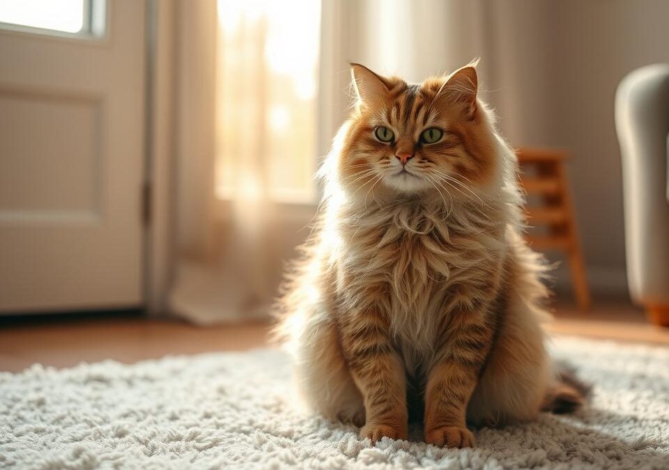 Zimná výmena srsti u mačiek