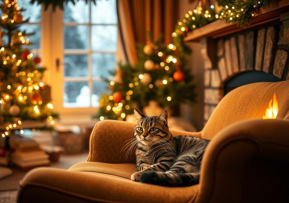 Ako sa pripraviť na sviatočné obdobie s mačkou?