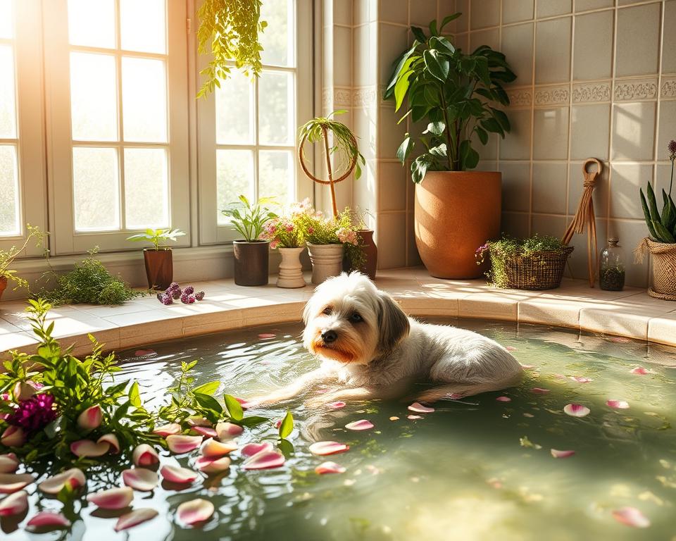 bylinné kúpele pre psov