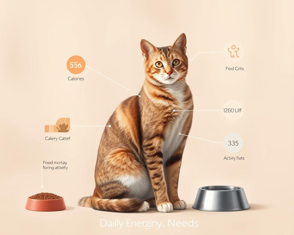 denná energetická potreba mačky