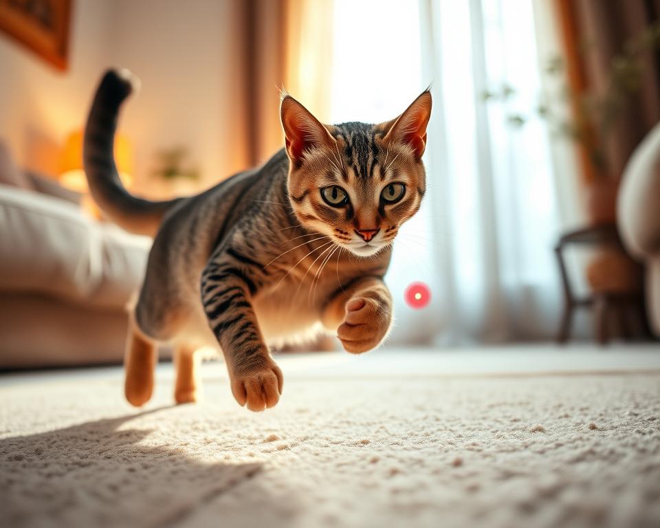 hra s laserom pre mačky