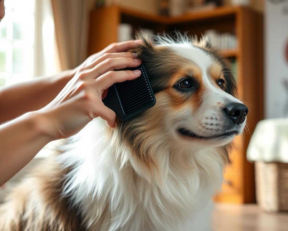 každodenné kefovanie srsti psa