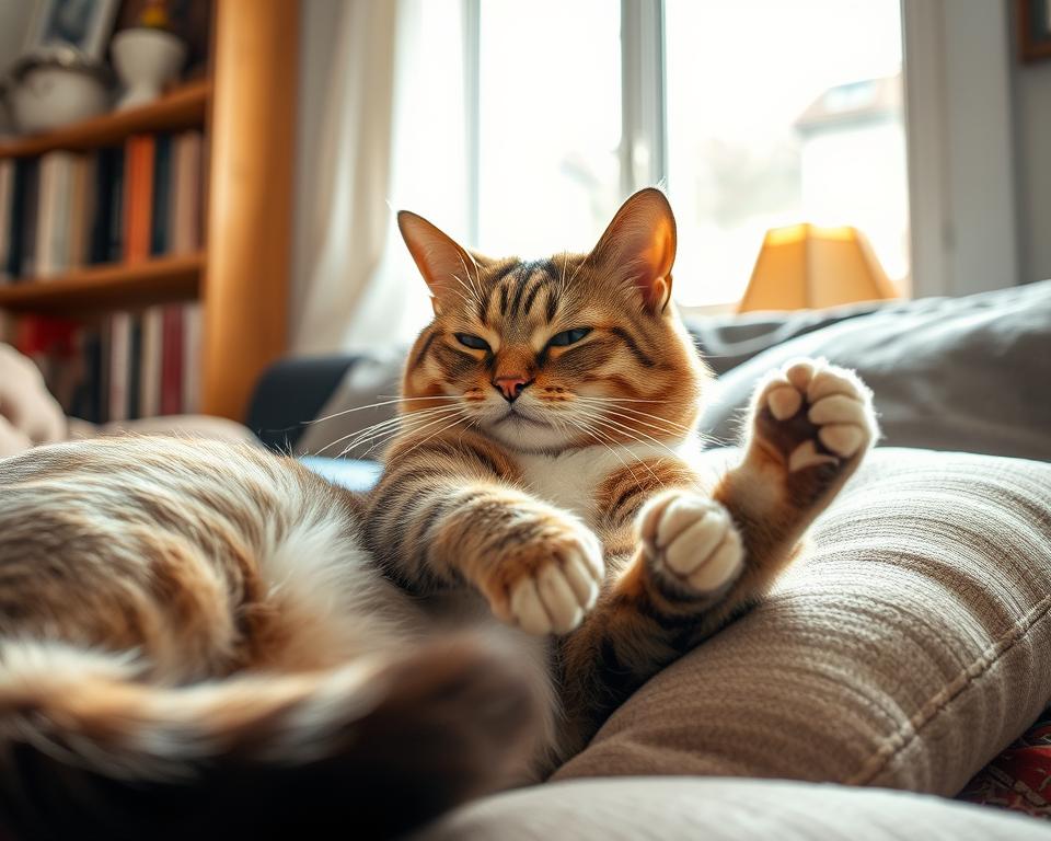 maznavé správanie mačky