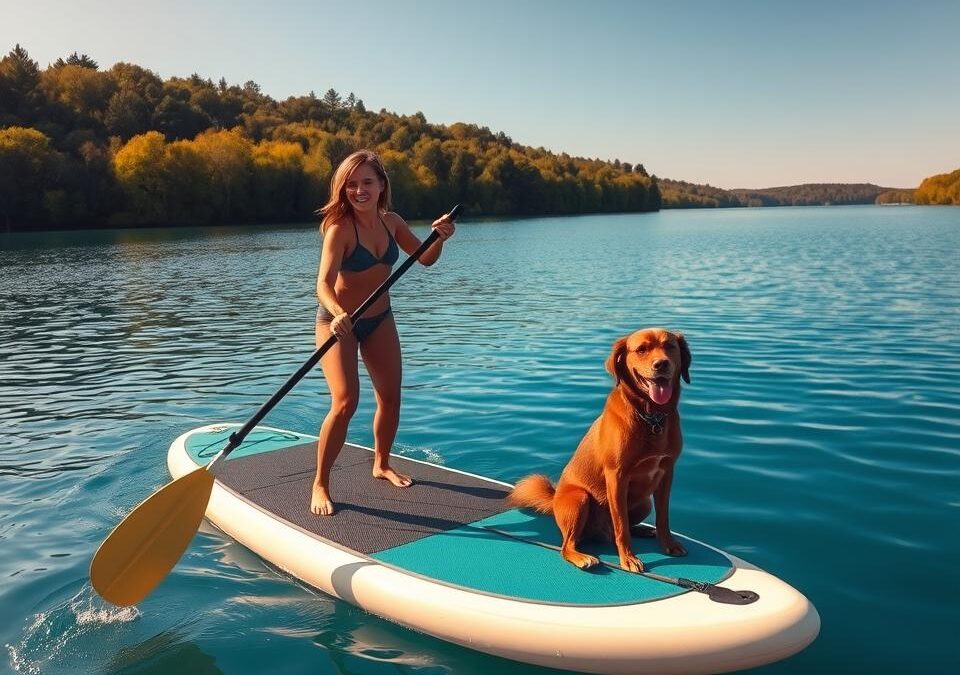 Paddleboarding so psom – Všetko, čo o tom potrebuješ vedieť!