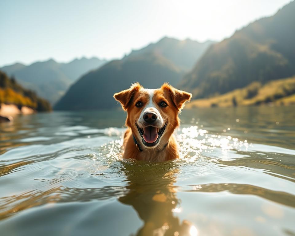 plávanie psov v prírodných vodách