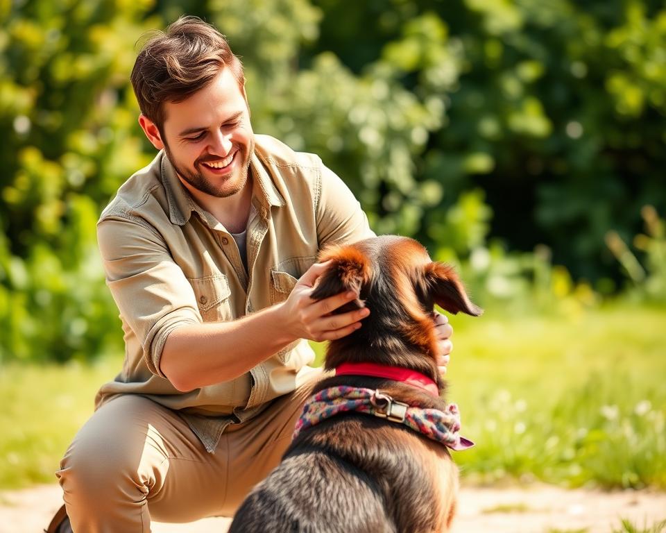 precvičovanie trikov so psom