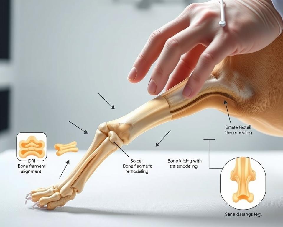 regenerácia zlomenín kostí u psov