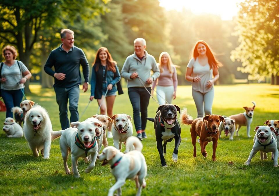 Spoločné prechádzky so skupinami psov – Všetko, čo o tom potrebuješ vedieť!