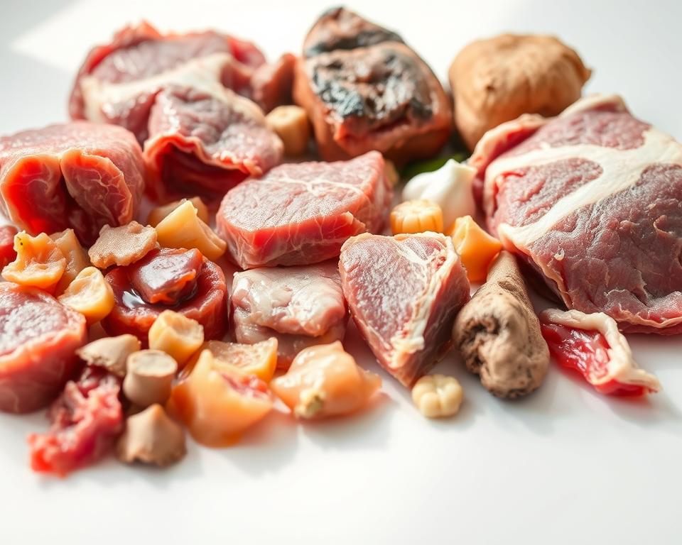 surová mäsová strava pre mačky