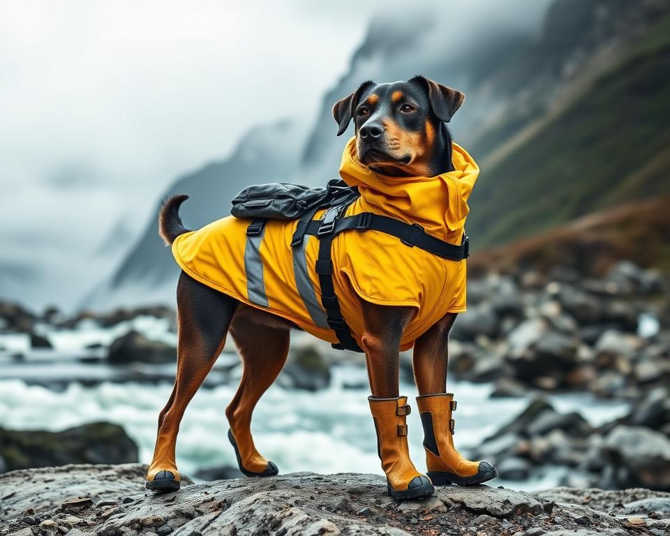 vodotesné vybavenie pre psov