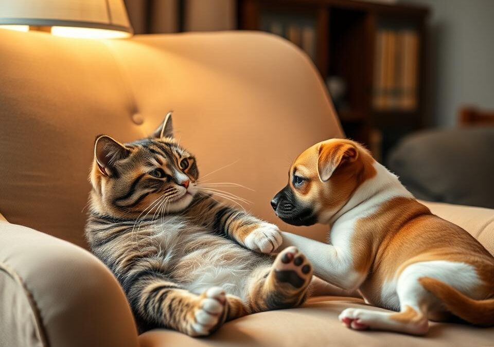 Vzťah medzi mačkou a psom – Všetko, čo o tom potrebuješ vedieť!