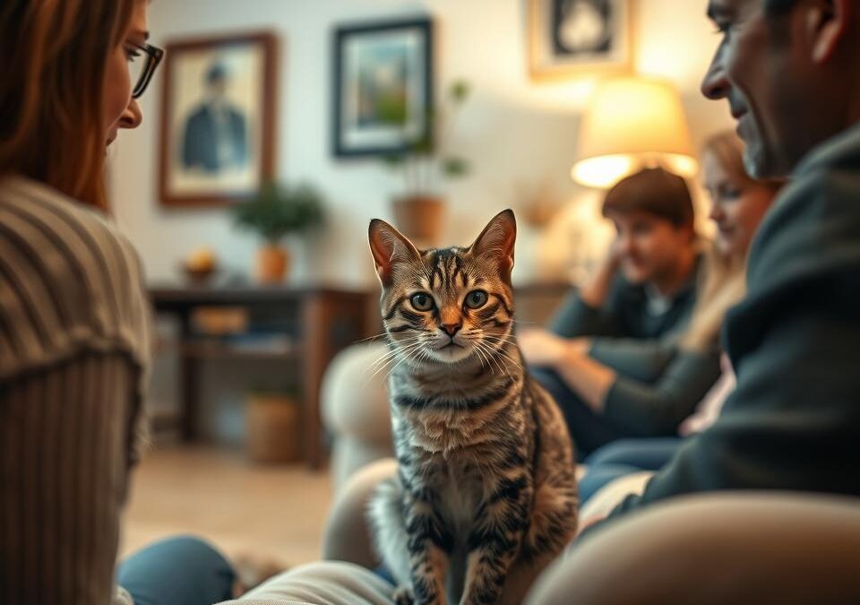 Vzťah mačky k cudzím ľuďom – Všetko, čo o tom potrebuješ vedieť!