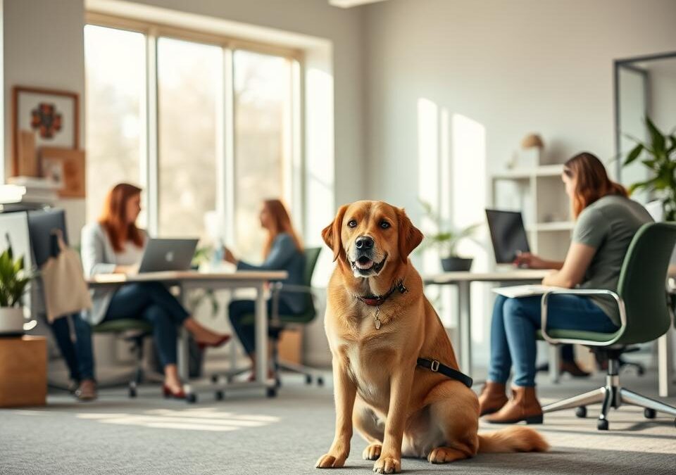 Znižovanie stresu psov v kancelárii – Všetko, čo o tom potrebuješ vedieť!