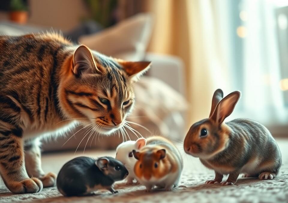 Zoznamovanie mačky s malými zvieratami – Všetko, čo o tom potrebuješ vedieť!